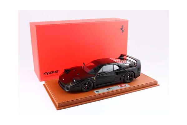 FERRARI F40 MATT BLACK AND BLACK SEATS BBR-KYOSHO / ФЕРРАРИ Ф40 МАТТ СЕАТС ББР-КИОСХО 1:18 ЧЕРНЫЙ — фото 9