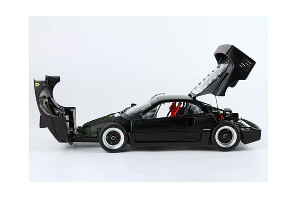 FERRARI F40 MATT BLACK SNOW TIRES AND RED SEATS BBR-KYOSHO / ФЕРРАРИ Ф40 МАТТ СНОВ ТИРЕС СЕАТС ББР-КИОСХО 1:18 КРАСНЫЙ — фото 4