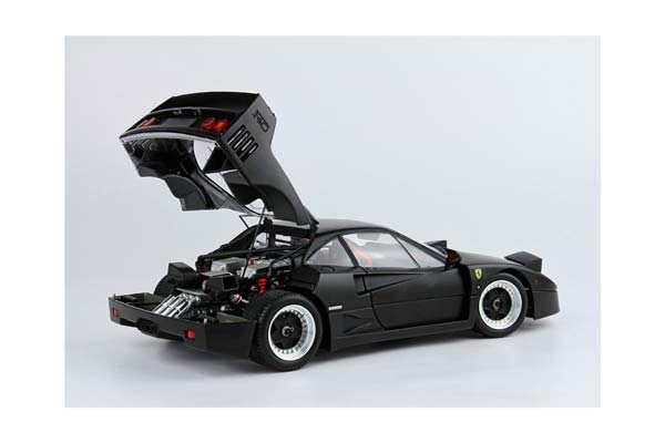FERRARI F40 MATT BLACK SNOW TIRES AND RED SEATS BBR-KYOSHO / ФЕРРАРИ Ф40 МАТТ СНОВ ТИРЕС СЕАТС ББР-КИОСХО 1:18 КРАСНЫЙ — фото 5