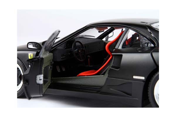 FERRARI F40 MATT BLACK SNOW TIRES AND RED SEATS BBR-KYOSHO / ФЕРРАРИ Ф40 МАТТ СНОВ ТИРЕС СЕАТС ББР-КИОСХО 1:18 КРАСНЫЙ — фото 9
