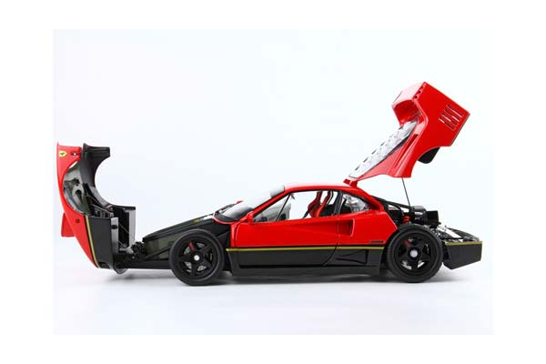FERRARI F40 RED-BLACK GOLD STRIPE BBR-KYOSHO / ФЕРРАРИ Ф40 - ПОЛОСА ББР-КИОСХО 1:18 КРАСНЫЙ — фото 9