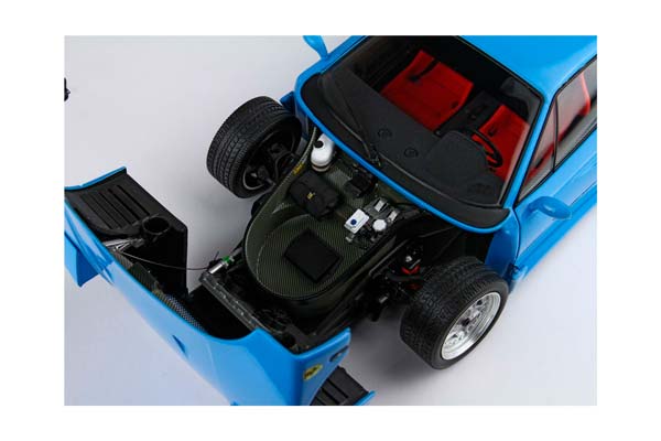 FERRARI F40 LIGHT BLUE AND SILVER RIMS BBR-KYOSHO / ФЕРРАРИ Ф40 ЛИГХТ ДИСКИ ББР-КИОСХО 1:18 ГОЛУБОЙ — фото 7