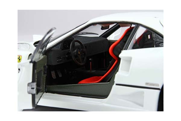 FERRARI F40 WHITE AND BLACK-SILVER RIMS BBR-KYOSHO / ФЕРРАРИ Ф40 - ДИСКИ ББР-КИОСХО 1:18 БЕЛЫЙ — фото 7
