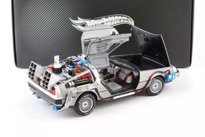 DELOREAN DMC "BACK TO THE FUTURE" / ДЕЛОРИАН ИЗ К/Ф "НАЗАД В БУДУЩЕЕ" СО СКЕЙТОМ МАТОВЫЙ МЕТАЛЛ — фото 3