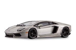 LAMBORGHINI AVENTADOR ИЗ К/Ф ТЕМНЫЙ РЫЦАРЬ (БЭТМЕН) СЕРЫЙ МЕТ.