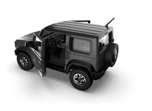 SUZUKI JIMNY LB74 2018 (ЛЕВОРУЛЬНЫЙ) ЧЕРНЫЙ (ДЛИНА МОДЕЛИ 6-10 СМ) — фото 2
