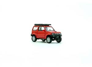 SUZUKI JIMNY LB43 1998 (ПРАВОРУЛЬНЫЙ) КРАСНЫЙ (ДЛИНА МОДЕЛИ 6-10 СМ) — фото 3