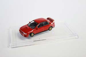 SUBARU IMPREZA WRX 1994 (ПРАВОРУЛЬНЫЙ) КРАСНЫЙ (ДЛИНА МОДЕЛИ 6-10 СМ)