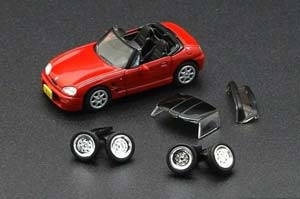 SUZUKI CAPPUCCINO 1991 КРАСНЫЙ (ДЛИНА МОДЕЛИ 6-10 СМ) — фото 1