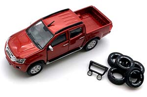 ISUZU D-MAX 2016 КРАСНЫЙ (ДЛИНА МОДЕЛИ 6-10 СМ) — фото 1