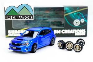 SUBARU IMPREZA WRX 2009 (ПРАВОРУЛЬНЫЙ) СИНИЙ (ДЛИНА МОДЕЛИ 6-10 СМ)