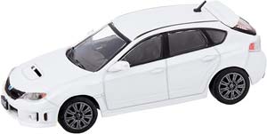 SUBARU IMPREZA WRX 2009 (ЛЕВОРУЛЬНЫЙ) БЕЛЫЙ (ДЛИНА МОДЕЛИ 6-10 СМ)