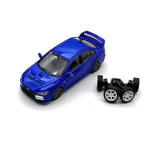 MITSUBISHI LANCER EVO X 2007 (ПРАВОРУЛЬНЫЙ) СИНИЙ (ДЛИНА МОДЕЛИ 6-10 СМ)