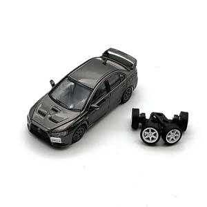 MITSUBISHI LANCER EVO X 2007 (ПРАВОРУЛЬНЫЙ) СЕРЫЙ (ДЛИНА МОДЕЛИ 6-10 СМ)