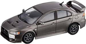 MITSUBISHI LANCER EVO X 2007 (ЛЕВОРУЛЬНЫЙ) СЕРЫЙ (ДЛИНА МОДЕЛИ 6-10 СМ)