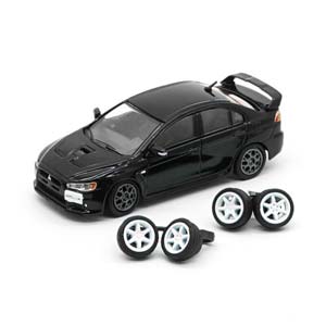MITSUBISHI LANCER EVO X 2007 (ПРАВОРУЛЬНЫЙ) ЧЕРНЫЙ (ДЛИНА МОДЕЛИ 6-10 СМ) — фото 6