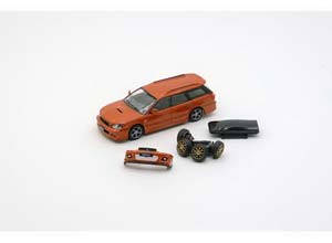 SUBARU LEGACY E-TUNE II 2002 (ПРАВОРУЛЬНЫЙ) ОРАНЖЕВЫЙ (ДЛИНА МОДЕЛИ 6-10 СМ) — фото 2