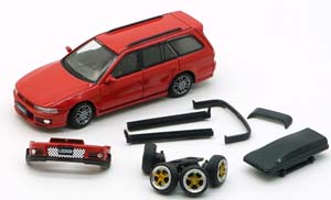 MITSUBISHI LEGNUM VR4 1996 (ЛЕВОРУЛЬНЫЙ) КРАСНЫЙ (ДЛИНА МОДЕЛИ 6-10 СМ)