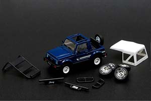SUZUKI JIMNY SJ413, BLUE RIGHT HAND DRIVE (ДЛИНА МОДЕЛИ 6-10 СМ)
