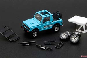 SUZUKI JIMNY SJ11 RIGHT HAND DRIVE JAPAN VERSION, LIGHT BLUE (ДЛИНА МОДЕЛИ 6-10 СМ)