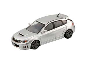 SUBARU IMPREZA WRX (2009), SILVER LEFT HAND DRIVE (ДЛИНА МОДЕЛИ 6-10 СМ)