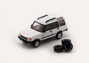 LAND ROVER DISCOVERY 1 1998 (ПРАВОРУЛЬНЫЙ) БЕЛЫЙ (ДЛИНА МОДЕЛИ 6-10 СМ)