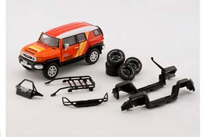 TOYOTA  FJ CRUISER LHD (2015), ORANGE WITH ACCESSORY (ДЛИНА МОДЕЛИ 6-10 СМ)
