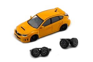 SUBARU IMPREZA WRX STI (2009), YELLOW (ДЛИНА МОДЕЛИ 6-10 СМ)