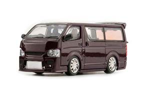 TOYOTA HIACE KDH200V LEFT HAND DRIVE (2015), DARK PURPLE (ДЛИНА МОДЕЛИ 6-10 СМ)