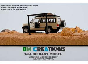 MITSUBISHI PAJERO I 1983 РУЛЬ СПРАВА, БЕЛЫЙ, С ДОПОЛНИТЕЛЬНЫМИ ДЕТАЛЯМИ (ДЛИНА МОДЕЛИ 6-10 СМ) — фото 3