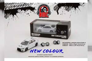 MITSUBISHI LANCER  EVO X  LEFT HAND DRIVE WITH LOTS OF EXTRA PARTS, WHITE (ДЛИНА МОДЕЛИ 6-10 СМ)
