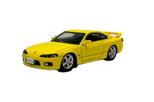 NISSAN SILVIA S15 LHD (1999), YELLOW (ДЛИНА МОДЕЛИ 6-10 СМ)