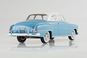DODGE CORONET CLUB COUPE 1952 LIGHT BLUE/WHITE — фото 2