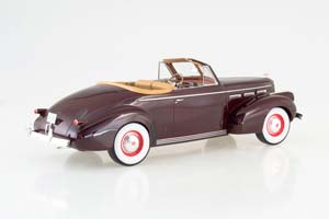 LASALLE SERIES 50 CONVERTIBLE COUPE 1940 DARK RED / LASALLE SERIES 50 КАБРИОЛЕТ КУПЕ 1940 ТЕМНО-КРАСНЫЙ — фото 4