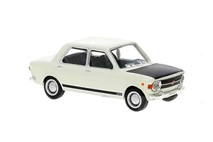 FIAT 128 1969, WHITE BLACK (ДЛИНА МОДЕЛИ 3-5 СМ)