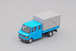 MERCEDES-BENZ L 307 D DOKA, BLUE (ДЛИНА МОДЕЛИ 3-5 СМ)