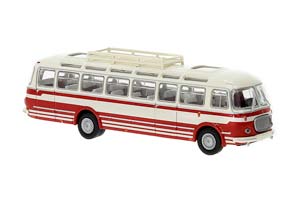 SKODA 706 RTO LUX AUTOBUS 1958, RED WHITE (ДЛИНА МОДЕЛИ 3-5 СМ)
