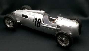 AUTO UNION TYPE C #18 NURBURGRING ROSEMEYER 1936 SILVER LIMITED EDITION 300 PCS. — фото 2