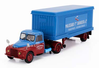 CITROEN U23 MALISSARD SAVARZEIX TRANSPORTS 1961 СЕДЕЛЬНЫЙ ТЯГАЧ С ПОЛУПРИЦЕПОМ / СИТРОЕН U23 МАЛИССАРД САВАРЗЕЙКС ТРАНСПОРЦ СИНИЙ