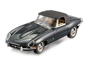JAGUAR E-TYPE SERIES 1 SOFT TOP (BRITISH RACING GREEN) 1961 (RESIN)