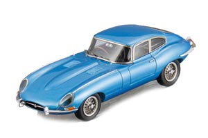 JAGUAR E-TYPE SERIES 1 COUPE 1961 СЕРЕБРИСТО-ГОЛУБОЙ