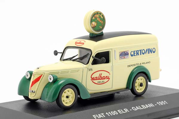 FIAT 1100 ELR VAN GALBANI YEAR 1951 LIGHT YELLOW / ФИАТ ЕЛР ВАН ГАЛБАНИ СВЕТЛЫЙ ЖЕЛТЫЙ