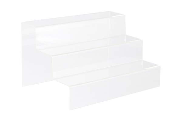 PRESENTATION STAIRS WITH 3 STEPS FOR MODELCARS IN SCALE / ПРЕСЕНТАТИОН СТАЙРС 3 СТЕПС МОДЕЛЕЙ ПРОЗРАЧНЫЙ — фото 1