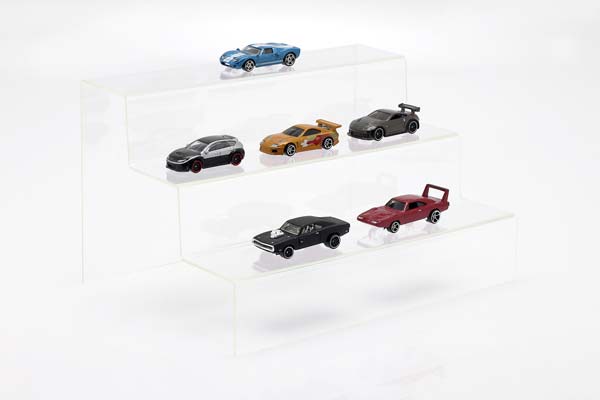 PRESENTATION STAIRS WITH 3 STEPS FOR MODELCARS IN SCALE / ПРЕСЕНТАТИОН СТАЙРС 3 СТЕПС МОДЕЛЕЙ ПРОЗРАЧНЫЙ — фото 2