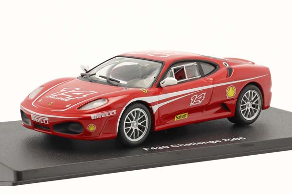 FERRARI F430 CHALLENGE #14 YEAR 2006 WITH SHOWCASE RED / ФЕРРАРИ F430 ЧАЛЛЕНГЕ БОКС КРАСНЫЙ