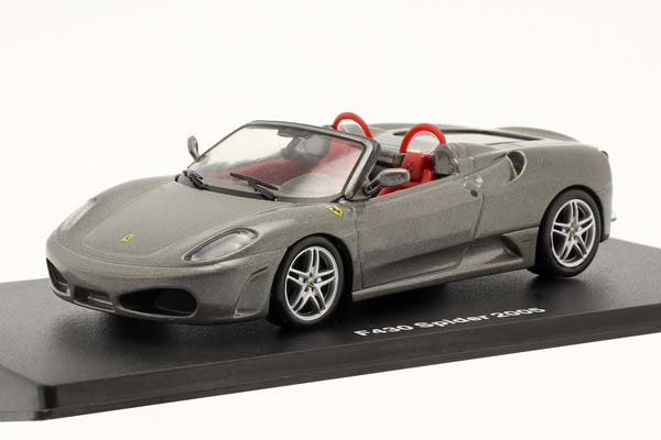 FERRARI F430 SPIDER YEAR 2005 WITH SHOWCASE GREY METALLIC / ФЕРРАРИ F430 СПАЙДЕР БОКС СЕРЫЙ МЕТАЛЛИК
