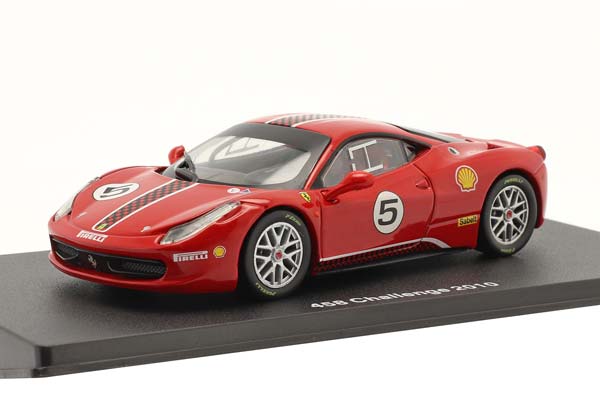 FERRARI 458 CHALLENGE #5 YEAR 2010 WITH SHOWCASE RED / ФЕРРАРИ 458 ЧАЛЛЕНГЕ БОКС КРАСНЫЙ