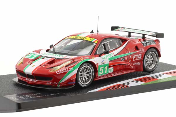 FERRARI 458 ITALIA GT2 #51 6H IMOLA 2011 G. FISICHELLA, G. BRUNI / ФЕРРАРИ 458 ИТАЛИА ГТ2 6H ИМОЛА ФИСИКЕЛЛА БРУНИ