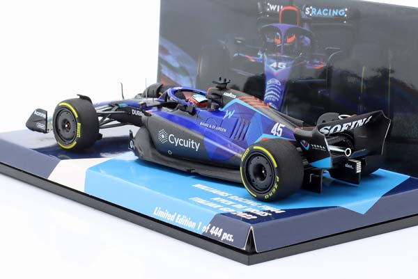 WILLIAMS FW44 #45 ITALIAN GP FORMULA 1 2022 SIGNATURE EDITION N. DE VRIES / ВИЛЬЯМС FW44 ИТАЛИАН ГРАН-ПРИ ФОРМУЛА-1 СИГНАТУРЕ ДЕ ВРИЕС — фото 2