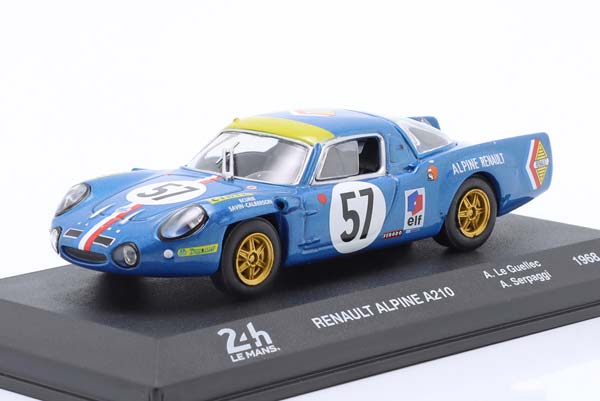 ALPINE A210 #57 9TH 24H LEMANS 1968 LE GUELLEC, SERPAGGI / АЛЬПИН A210 9TH 24 ЧАСА ЛЕ-МАН ГУЕЛЛЕК СЕРПАГГИ